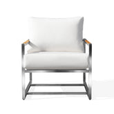Acacia Stainless Steel Club Chair with Sunbrella® Cushions