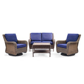 Cambridge Loveseat Conversational With Swivel Chairs
