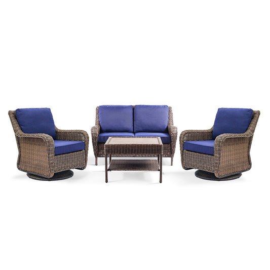 Cambridge Loveseat Conversational With Swivel Chairs