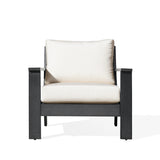 Magnolia Black Aluminum Club Chair with Sunbrella® Cushions