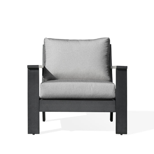 Magnolia Black Aluminum Club Chair with Sunbrella® Cushions