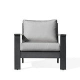 Magnolia Black Aluminum Club Chair with Sunbrella® Cushions