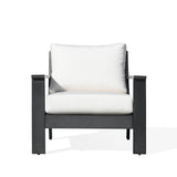 Magnolia Black Aluminum Club Chair with Sunbrella® Cushions
