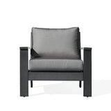 Magnolia Black Aluminum Club Chair with Sunbrella® Cushions