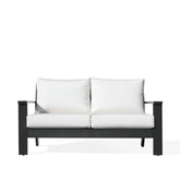 Magnolia Black Aluminum Loveseat with Sunbrella® Cushions