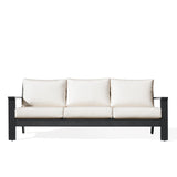 Magnolia Black Aluminum Sofa with Sunbrella® Cushions