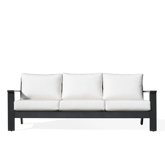 Magnolia Black Aluminum Sofa with Sunbrella® Cushions