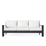 Magnolia Black Aluminum Sofa with Sunbrella® Cushions