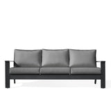 Magnolia Black Aluminum Sofa with Sunbrella® Cushions