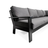 Magnolia Black Aluminum Sectional with Sunbrella® Cushions