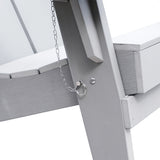 Zoomed-in view of the right leg of the table, highlighting the white chain detail.