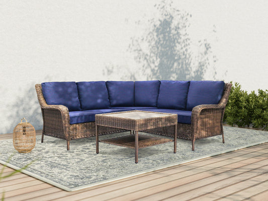 Cambridge 4-Piece Sectional Set With Coffee Table