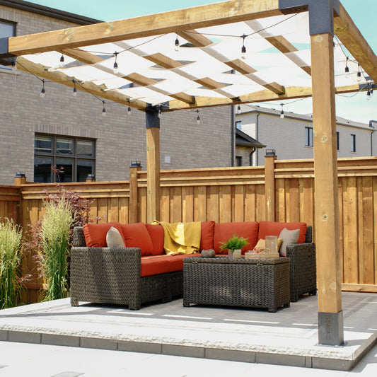 Laguna Point 6-Piece Wicker Outdoor Sectional Set with Coffee Table