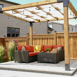 Laguna Point 4-Piece Wicker Outdoor Sectional Set